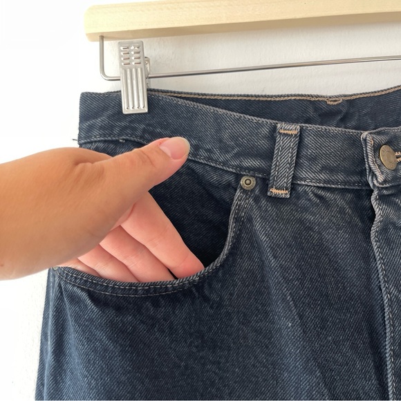 Vintage Calvin Klein jeans 90's black 28 tapered mom high rise y2k denim casual - Picture 6 of 9